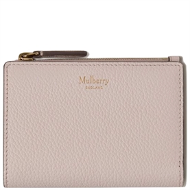 Mulberry Bifold Zipped Wallet Blossom Pink 
